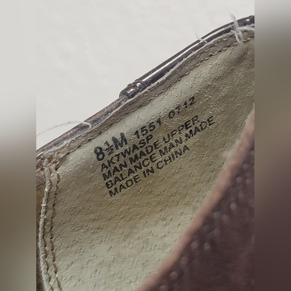 #2 Anne Klein AK Red Brown Round-Toe Oxford Booties with Stiletto Heel 8.5M - Picture 10 of 12